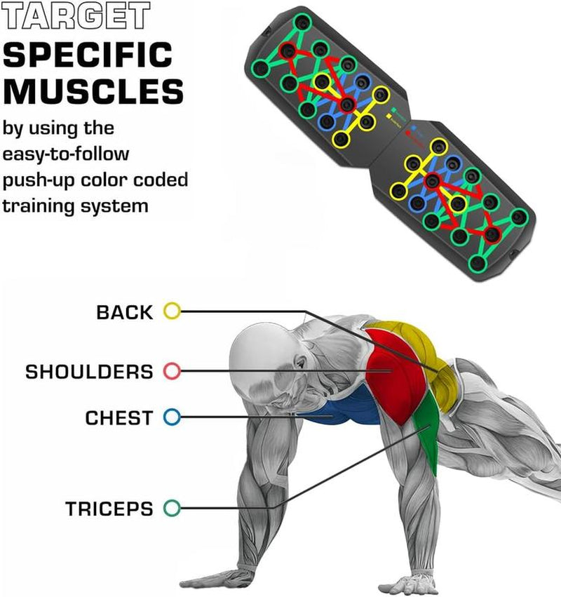 PushZone™ The 9-in-1 Ultimate Push up Board (The Full Gym Experience)