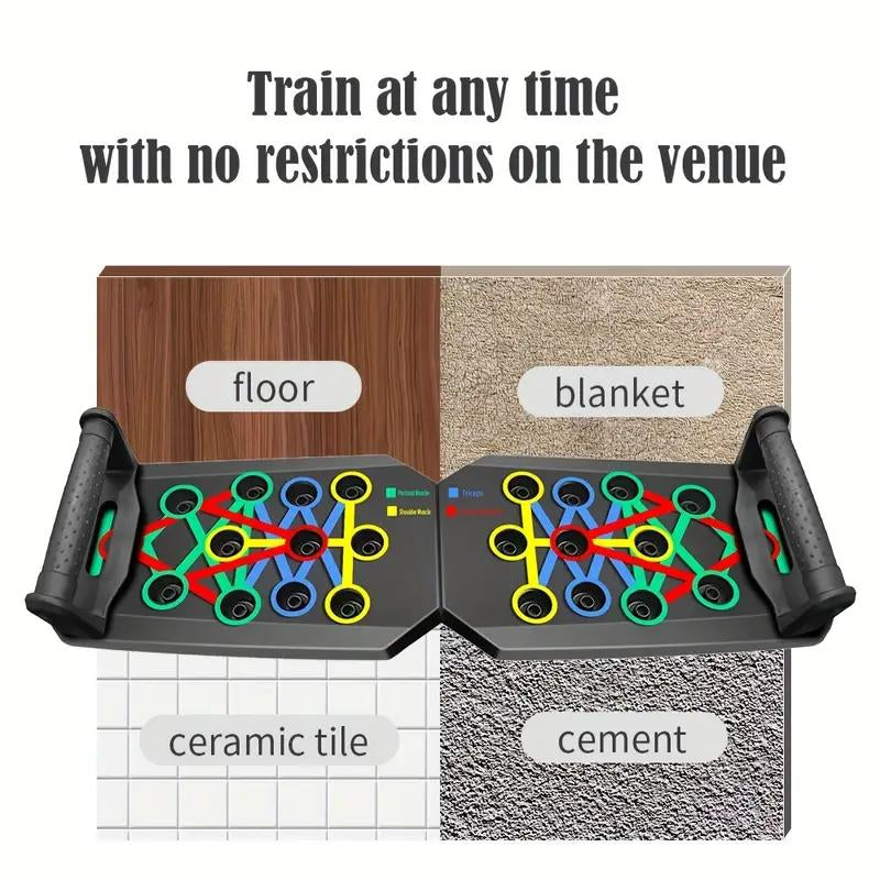PushZone™ The 9-in-1 Ultimate Push up Board (The Full Gym Experience)